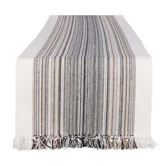 dii-black-striped-fringed-table-runner-14x72-1