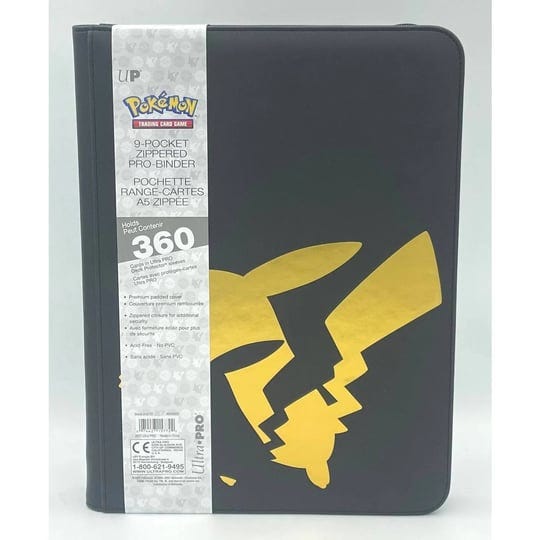 ultra-pro-binder-pikachu-elite-series-zippered-9-pocket-1