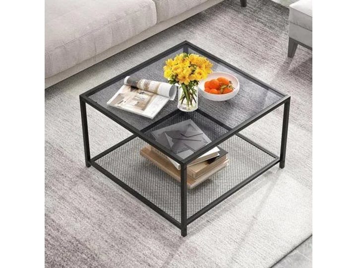 giantex-27-5-square-coffee-table-tempered-glass-center-table-w-bottom-storage-shelf-metal-frame-mode-1