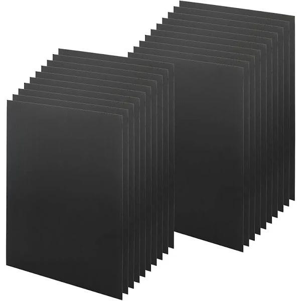 SOUJAP 20-Pack Black Poster Boards for Garage Sales | Image