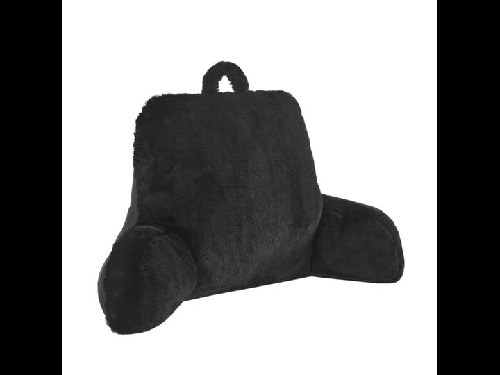 urban-lifestyle-rabbit-faux-fur-backrest-pillow-black-1