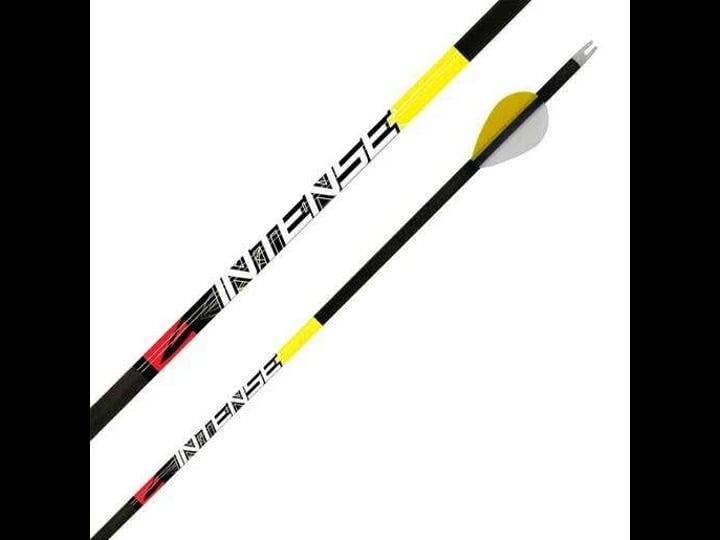 killer-instinct-intense-340-spine-carbon-arrows-6-pack-black-yellow-by-sportsmans-warehouse-1
