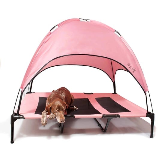 midlee-pink-dog-cot-bed-with-canopy-x-large-36-x-48-1