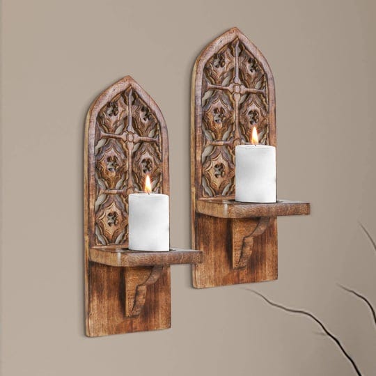 wall-mounte-candle-sconces-set-of-2-decorative-wooden-candle-holder-hand-carverd-farmhouse-candle-sc-1