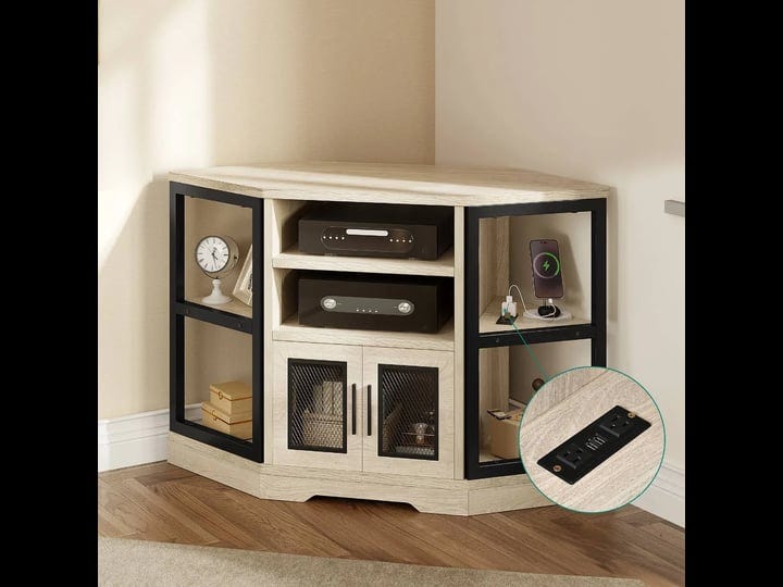 corner-tv-stand-with-power-outlet-in-white-oak-for-living-room-1