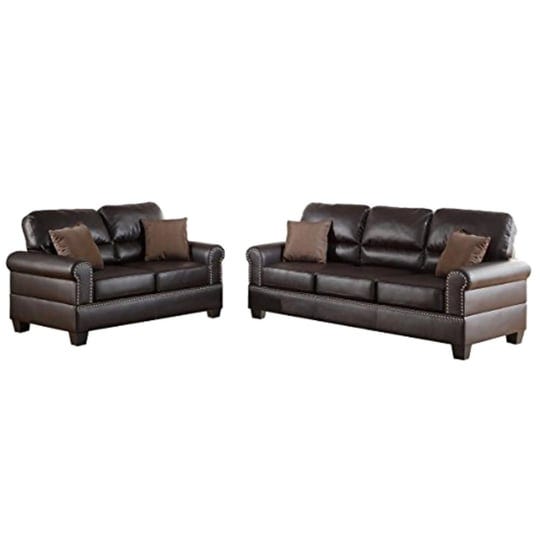 poundex-bobkona-shelton-bonded-leather-2-piece-sofa-and-loveseat-set-espresso-1