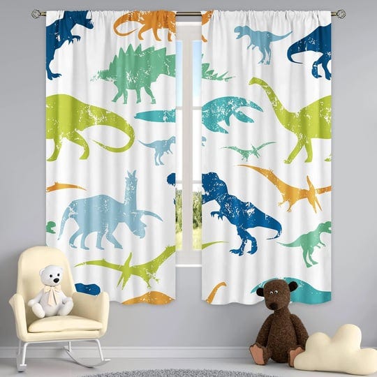 cinbloo-kids-baby-boys-cartoon-dinosaur-curtains-rod-pocket-colorful-dino-cute-wildlife-silhouettes--1