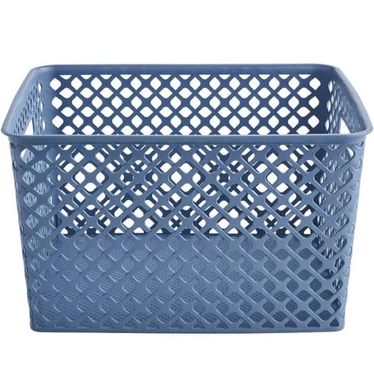 mainstays-large-blue-decorative-storage-basket-1