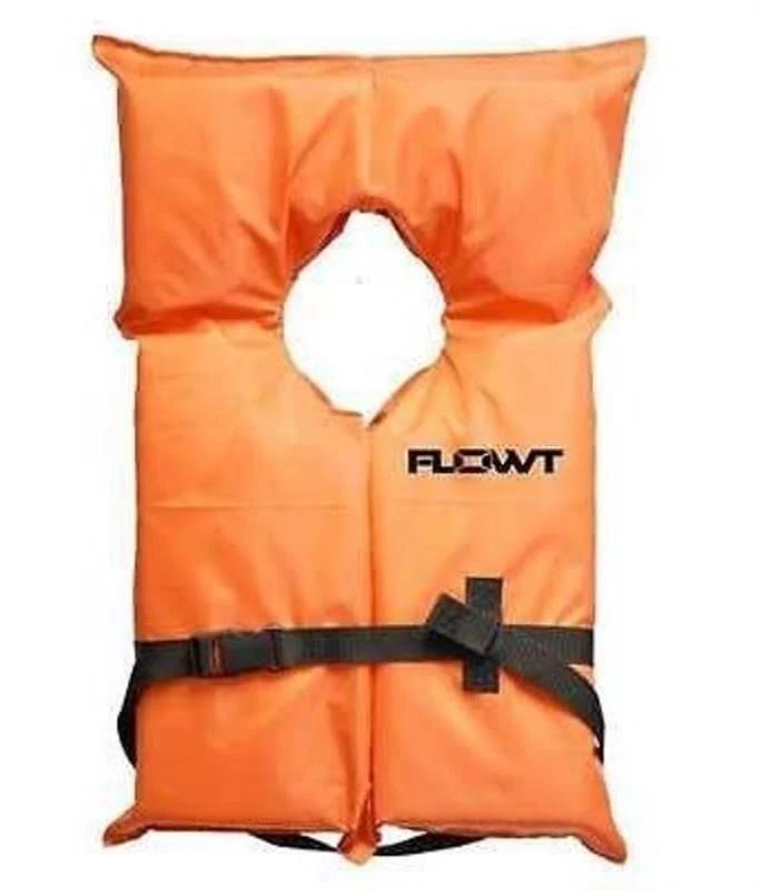 Flowt Life Vest - Oversized Orange Style for Adults | Image