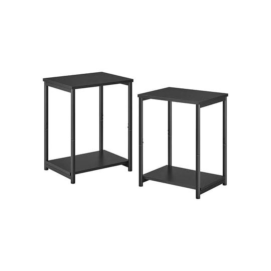 vasagle-set-of-2-side-table-with-storage-shelf-songmics-home-black-1