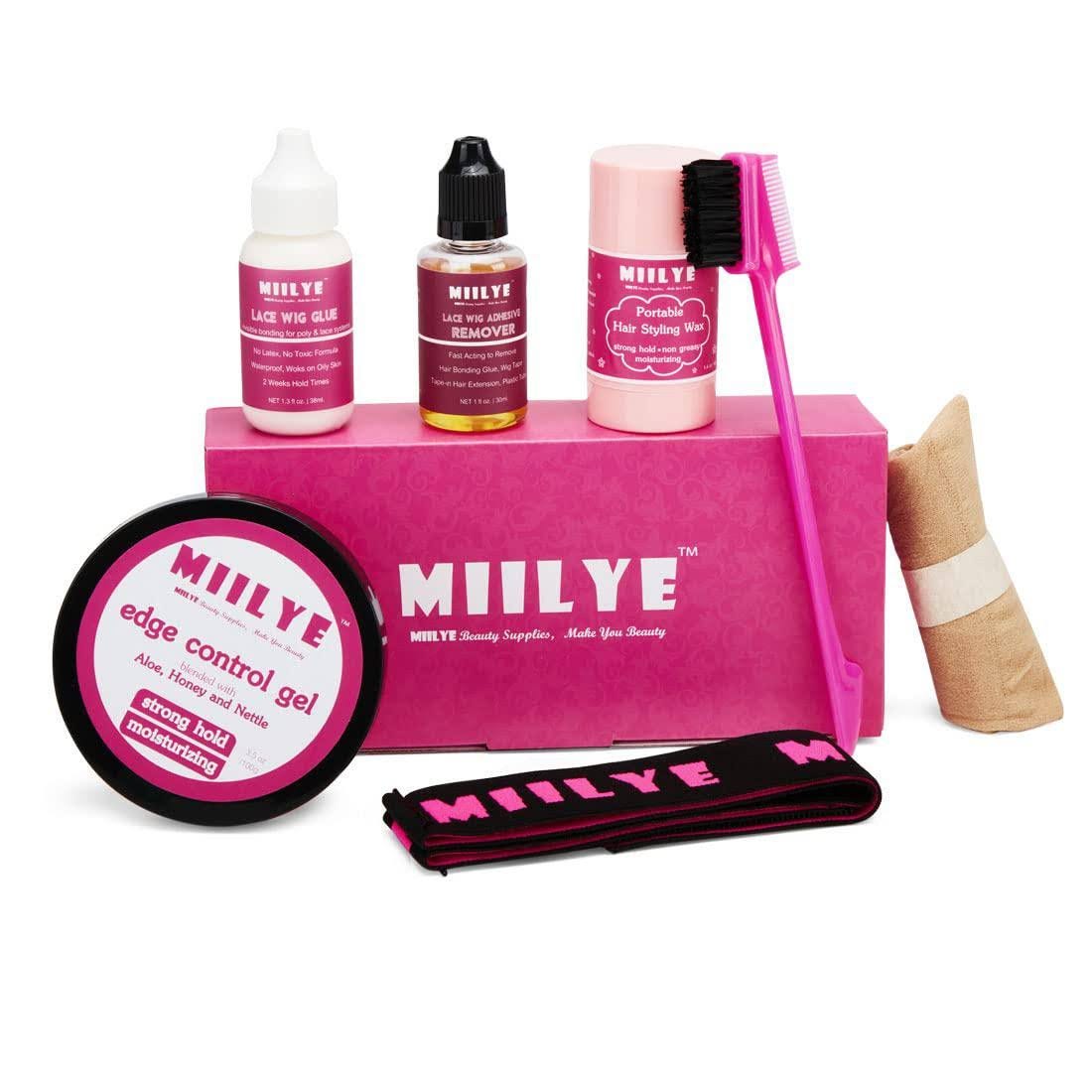 MIILYE Lace Wig Glue and Hair Styling Wax Gel Set | Image