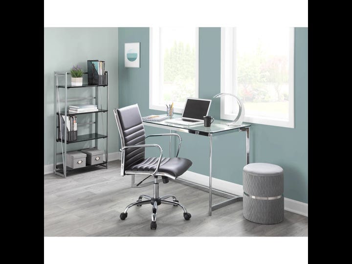 masters-office-desk-mirrored-chrome-clear-glass-1