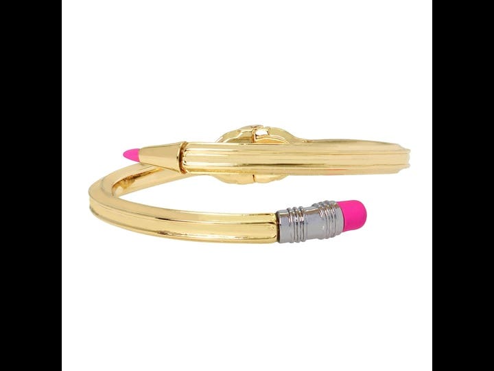 betsey-johnson-pencil-bangle-bracelet-gold-1