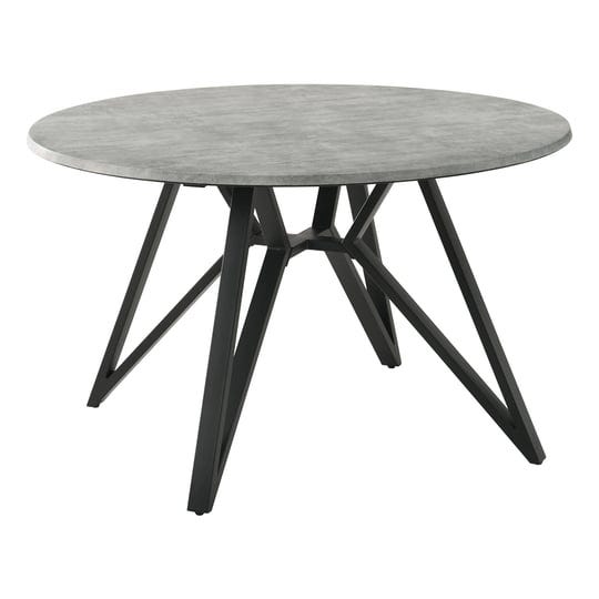 coaster-neil-round-wood-top-dining-table-concrete-and-black-1