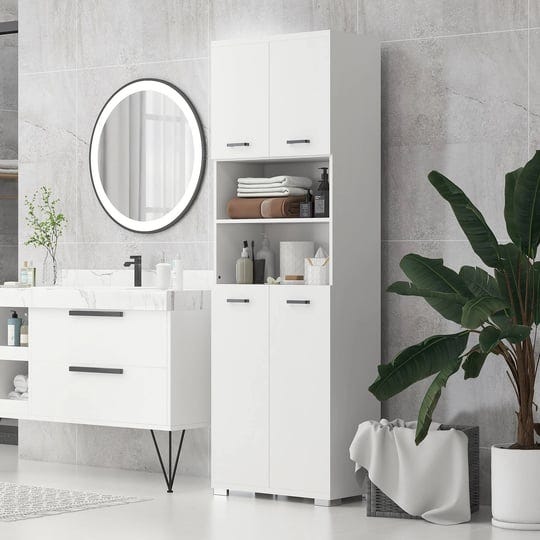 kleankin-72-inch-h-tall-bathroom-storage-cabinet-linen-tower-with-shelves-in-white-1