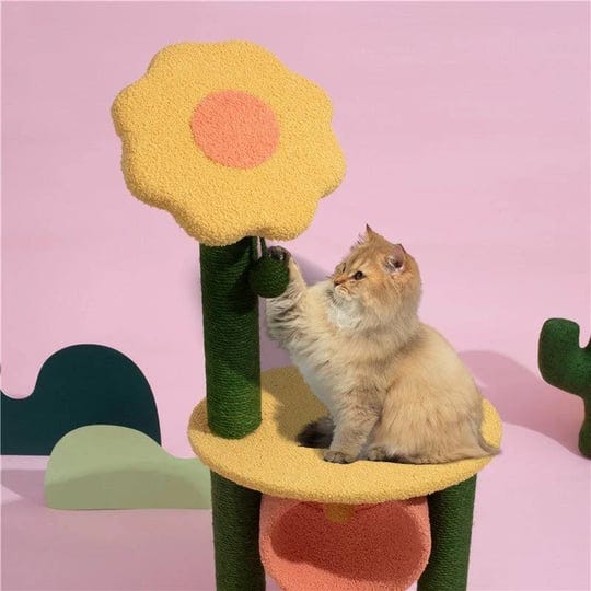 happy-polly-35-4-sunflower-cat-tree-tower-condo-sisal-scratching-posts-with-platform-cat-furniture-a-1