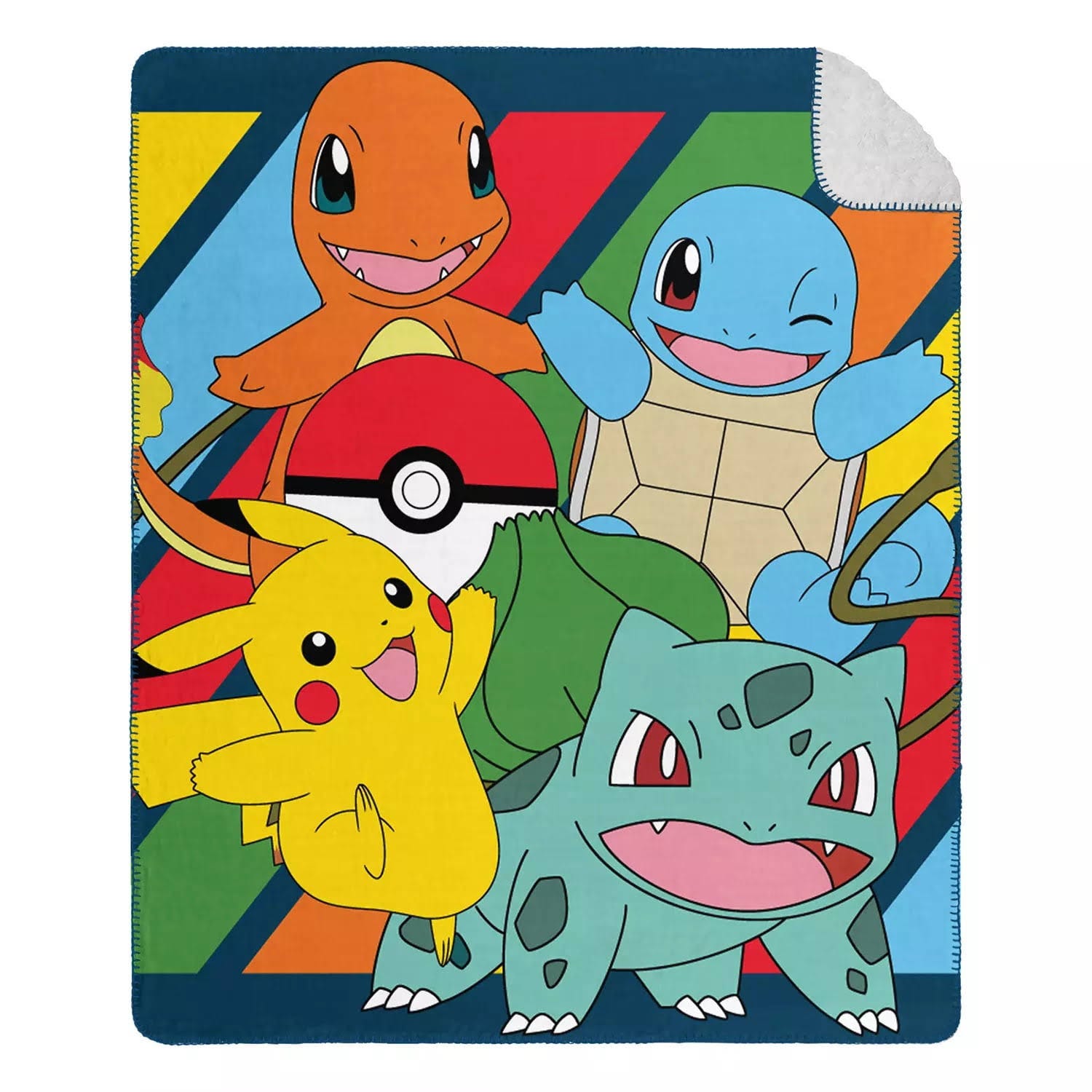 Pokemon Cloud Throw Blanket with Sherpa Back | Image