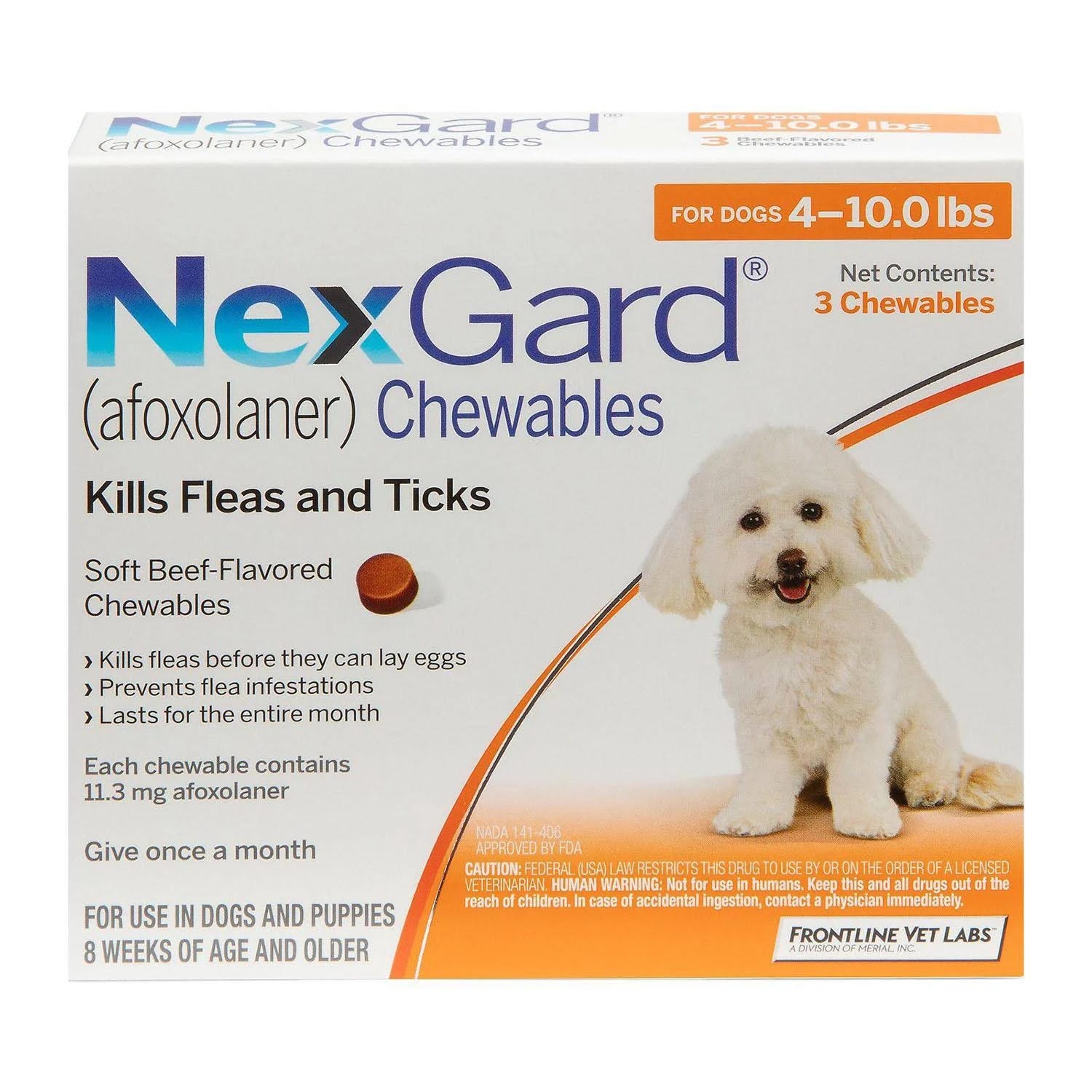 NexGard Chewables: Monthly Flea and Tick Protection for Dogs 8+ Weeks, 4+ lbs | Image