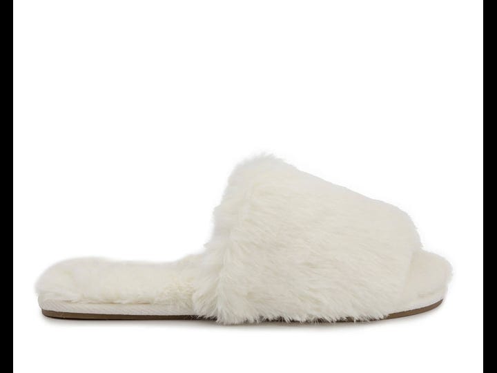 womens-london-fog-lilly-slippers-in-ivory-faux-fur-size-6-1