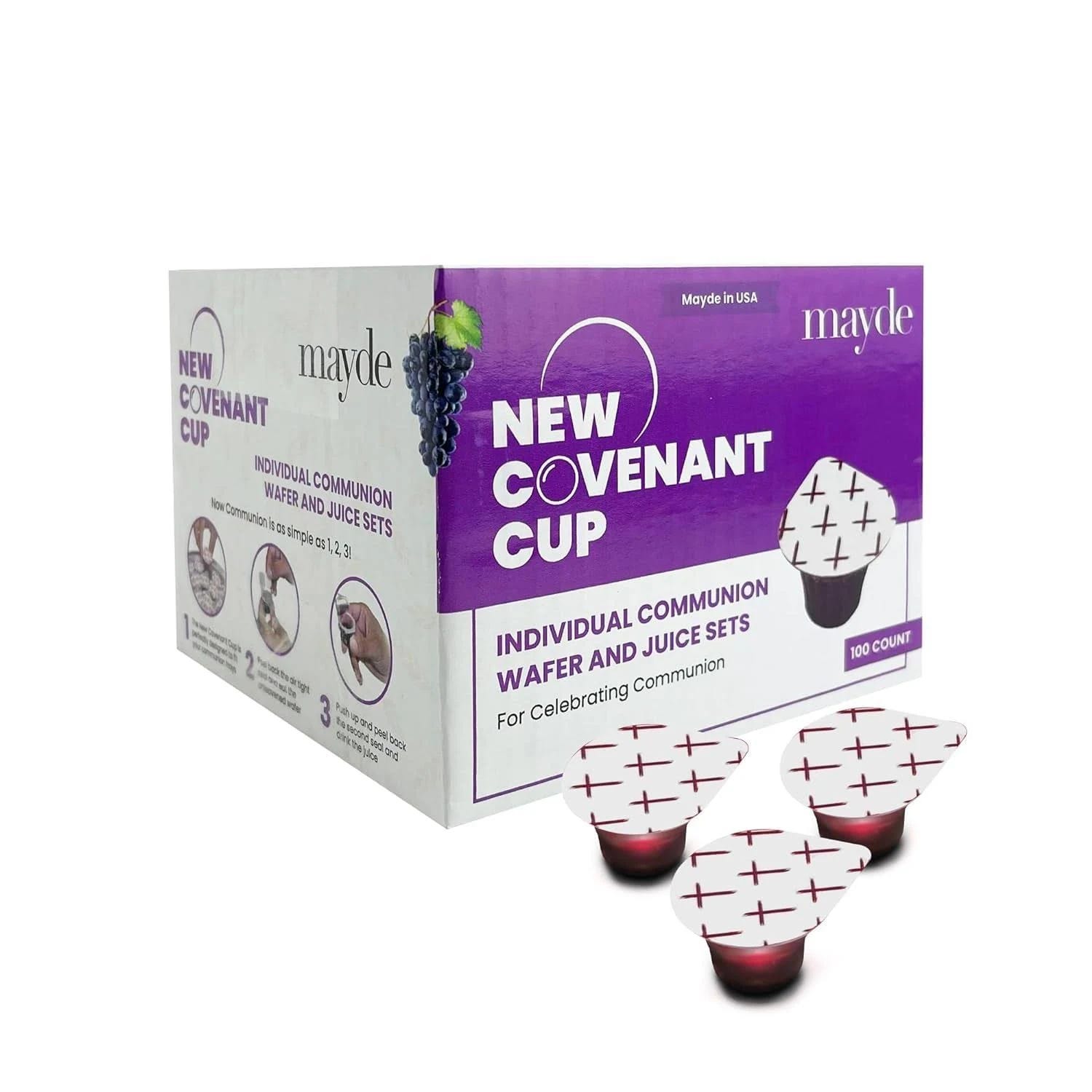 Pre-Filled Communion Cup Set and Wafers for Worship | Image