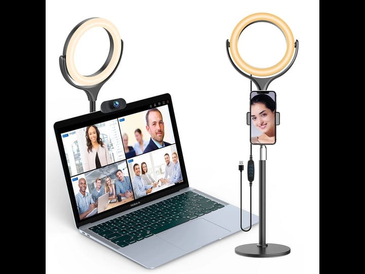 elitehood-ring-light-for-computer-laptop-video-conferencing-lighting-desk-circle-light-with-metal-st-1