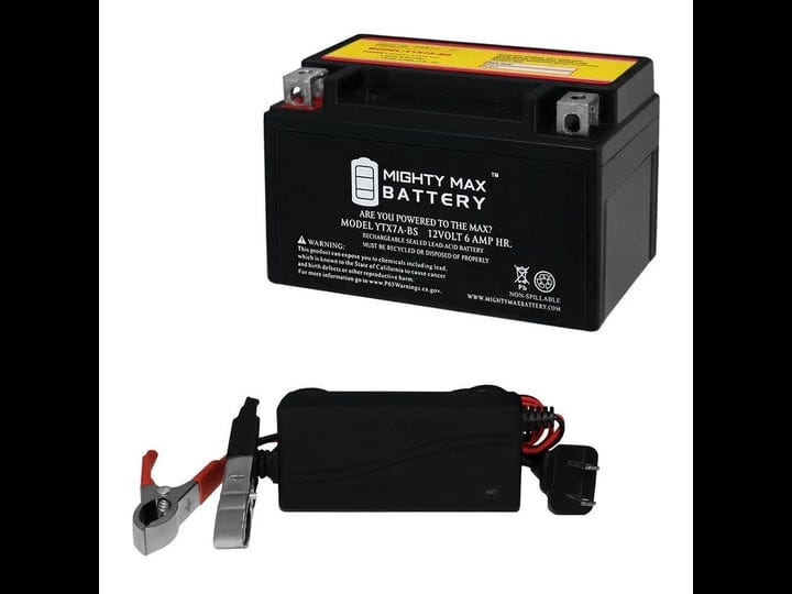 mighty-max-battery-ytx7a-bs-replacement-battery-for-duralast-gold-gsx7a-12v-1amp-charger-1