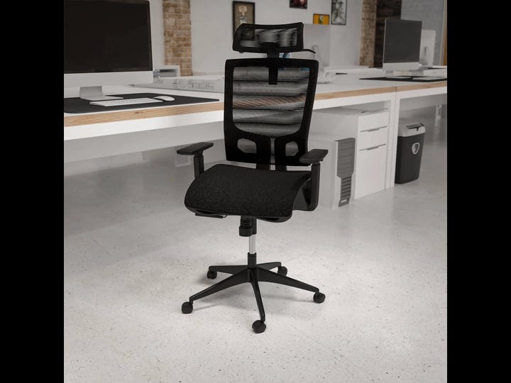 ergonomic-mesh-office-chair-with-synchro-tilt-pivot-adjustable-headrest-black-1