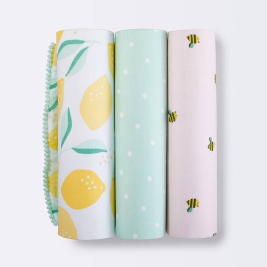 cloud-island-muslin-swaddle-blanket-honeybee-3pk-pink-yellow-3-ct-1