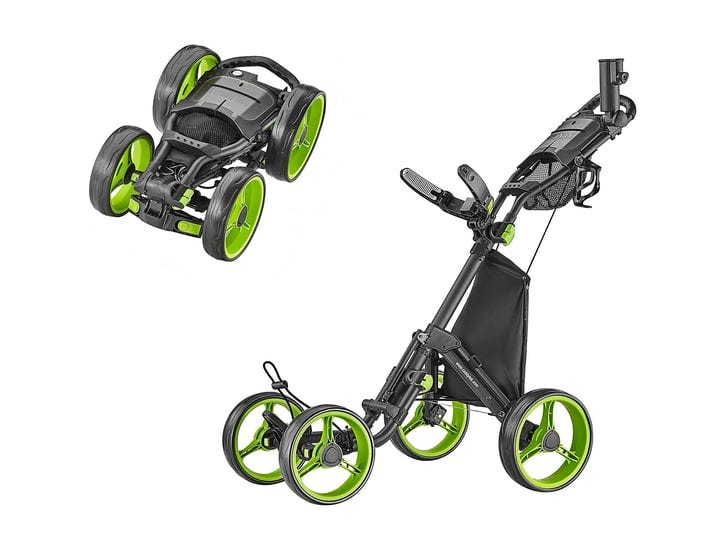 caddytek-explorer-v8-superlite-4-wheel-golf-push-cart-lime-1