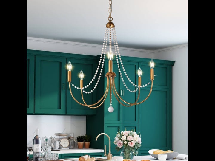 french-country-gold-beaded-empire-chandelier-candle-metal-5-light-dining-room-light-d-25-x-h-25-5-1