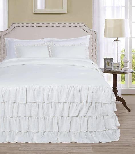 chezmoi-collection-celia-3-piece-waterfall-ruffle-skirt-bedspread-set-king-ivory-beige-1