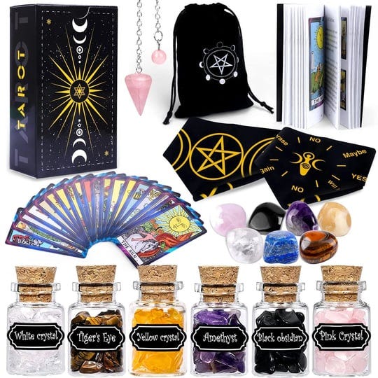 yixangdd-tarot-cards-with-guide-book-18-pcs-include-1-deck-of-78-cards-6-mini-crystal-jars7-chakra-s-1