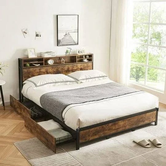 alohappy-king-bed-frame-with-bookcase-headboard-and-4-storage-drawersmetal-platform-bed-frame-king-s-1