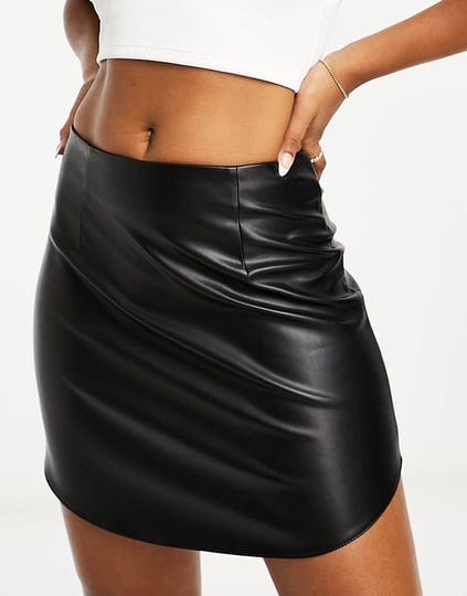 asos-design-curved-hem-faux-leather-miniskirt-in-black-1