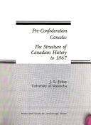 Pre-Confederation Canada | Cover Image