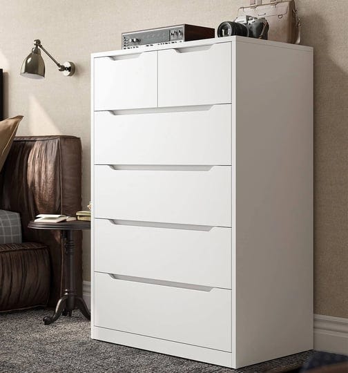 enhomee-white-dresser-for-bedroom-wood-6-drawer-tall-dresser-chest-of-drawers-with-smooth-metal-rail-1