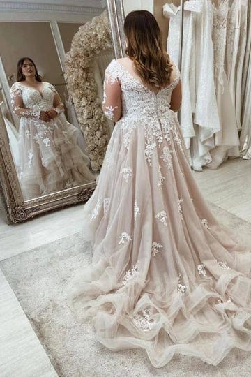 long-plus-size-a-line-sweetheart-wedding-dresses-with-lace-sleeves-1