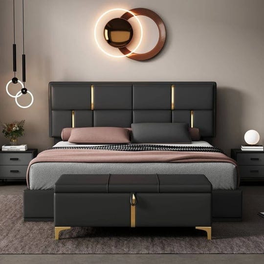 2-pieces-bedroom-setsqueen-size-upholstered-platform-bed-with-storage-ottoman-black-1