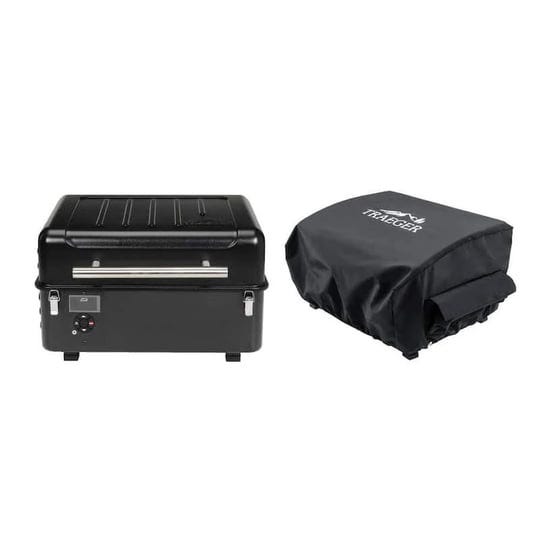traeger-ranger-pellet-grill-and-smoker-in-black-with-cover-1