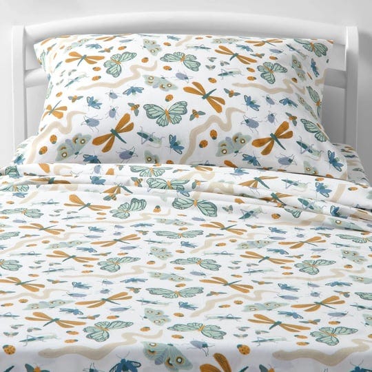 toddler-insect-print-cotton-kids-sheet-set-pillowfort-1