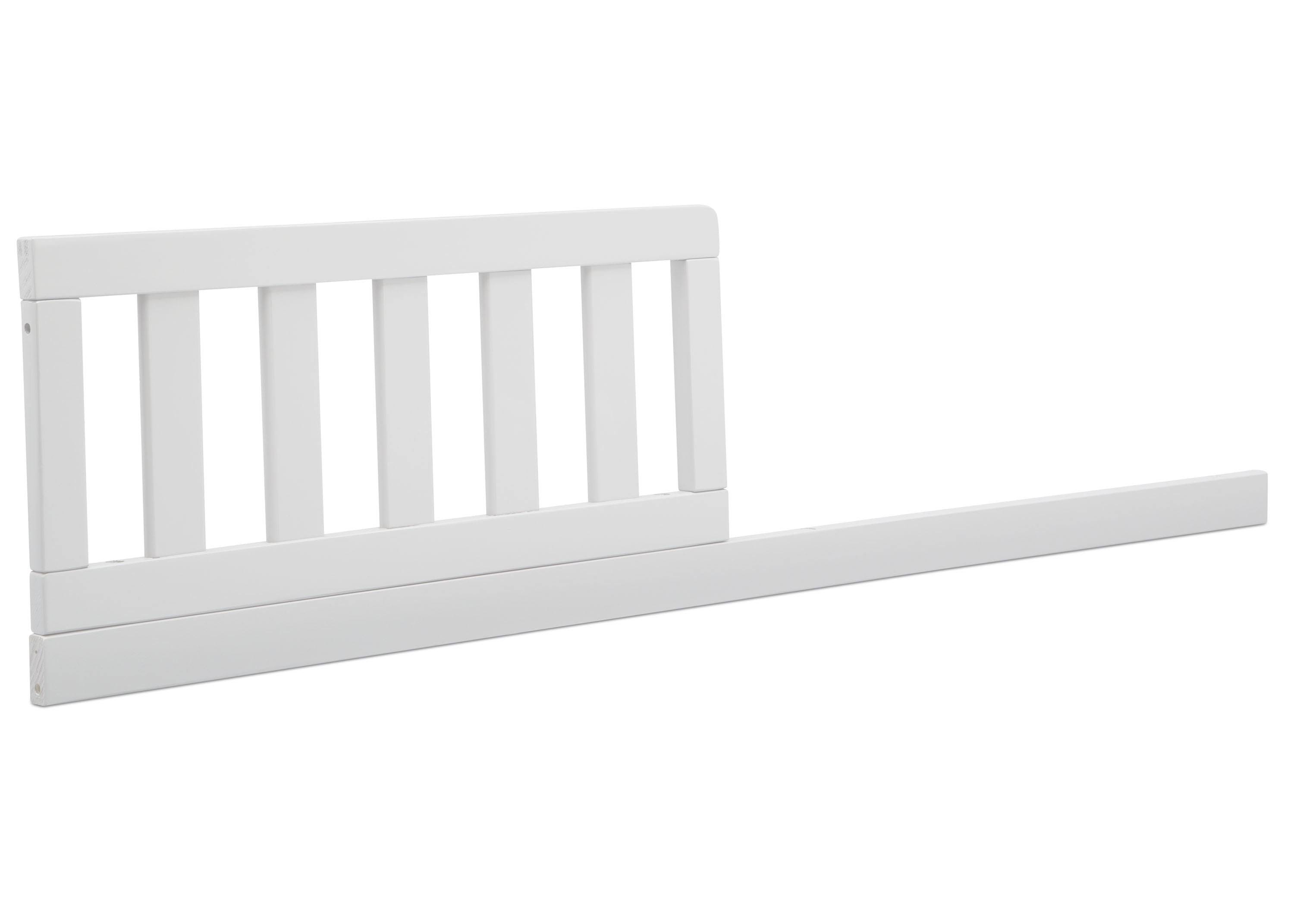 Delta Children Bianca White Toddler Bed Guardrail Kit | Image