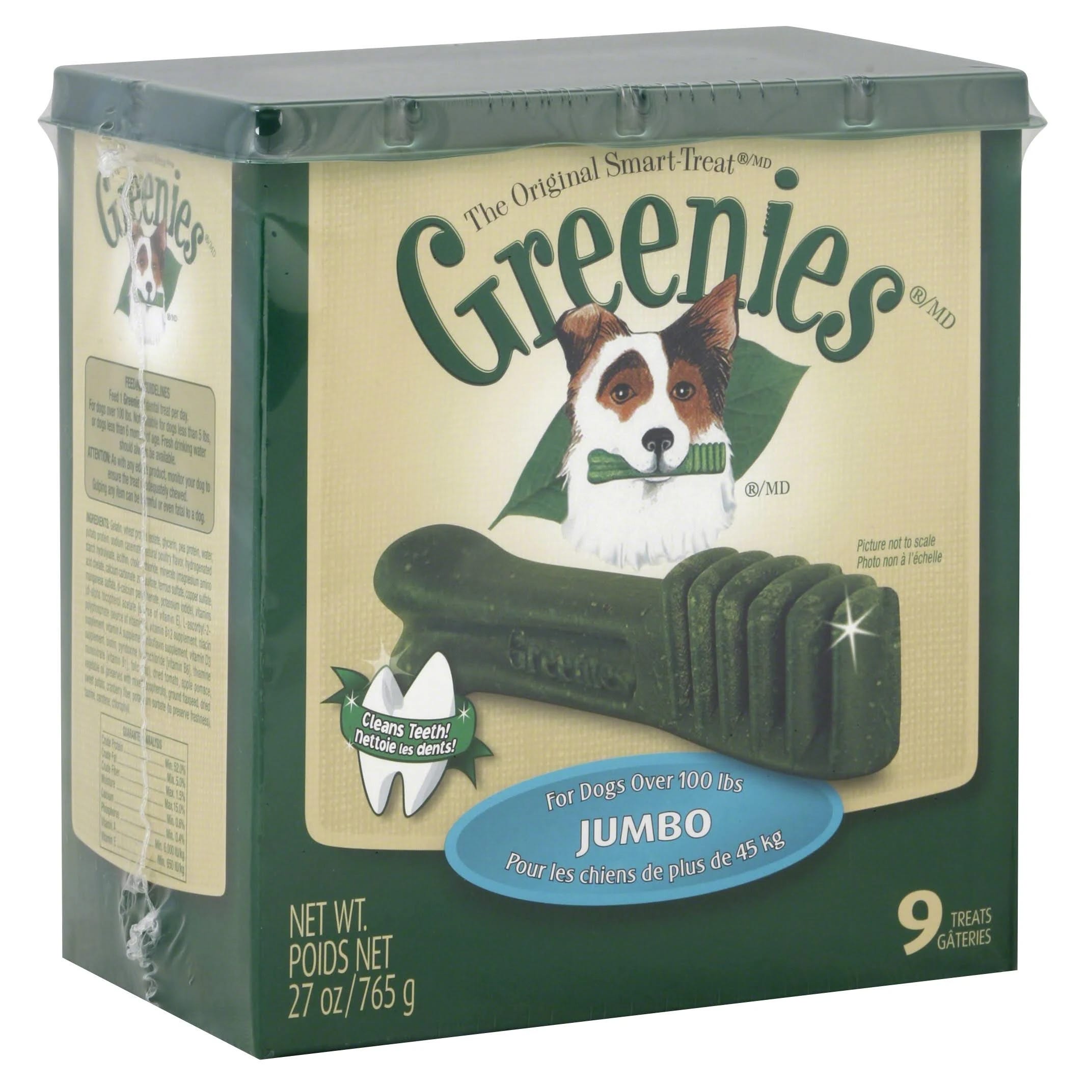 Greenies Large Dental Treats for Dogs - 100 lbs Package | Image