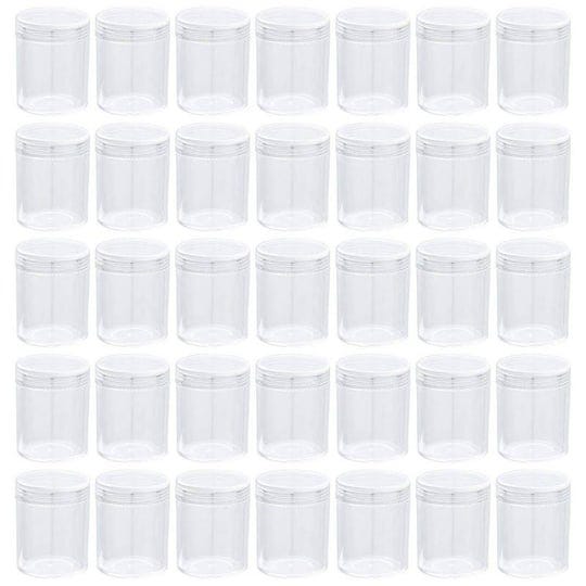 juvale-35-pack-plastic-canning-jars-with-lids-for-slime-craft-storage-beauty-products-1-2-oz-1