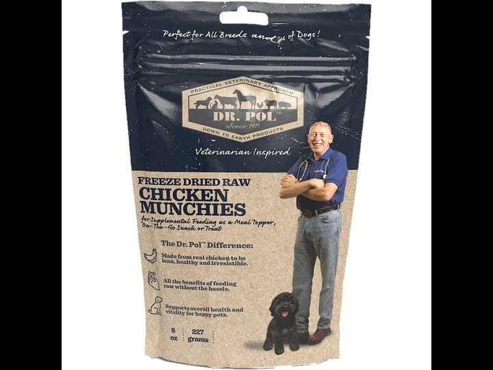 dr-pol-chicken-munchies-grain-free-freeze-dried-raw-dog-treats-8-oz-bag-1