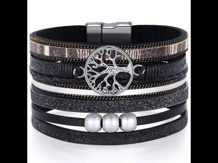 desimtion-black-wrap-leather-bracelets-for-women-boho-layered-stacking-wide-buckle-family-tree-of-li-1