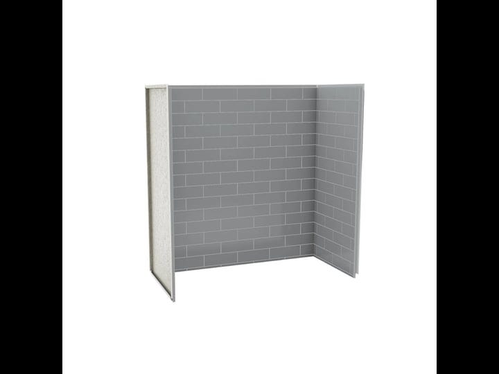 maax-utile-metro-32-in-x-60-in-x-60-in-3-panels-direct-to-stud-alcove-tub-shower-wall-kit-in-ash-gre-1