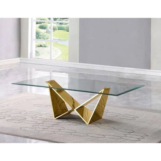 best-quality-ct403-coffee-table-clear-tempered-glass-polished-gold-steel-1