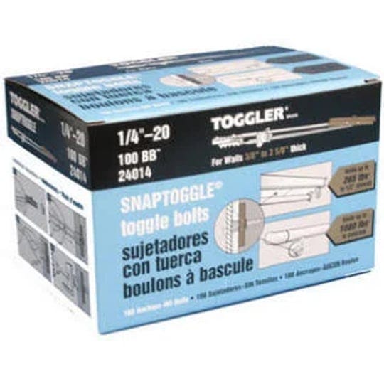 toggler-24014-snaptoggle-bb-toggle-bolt-for-hollow-walls-1-4-20-100-pack-1