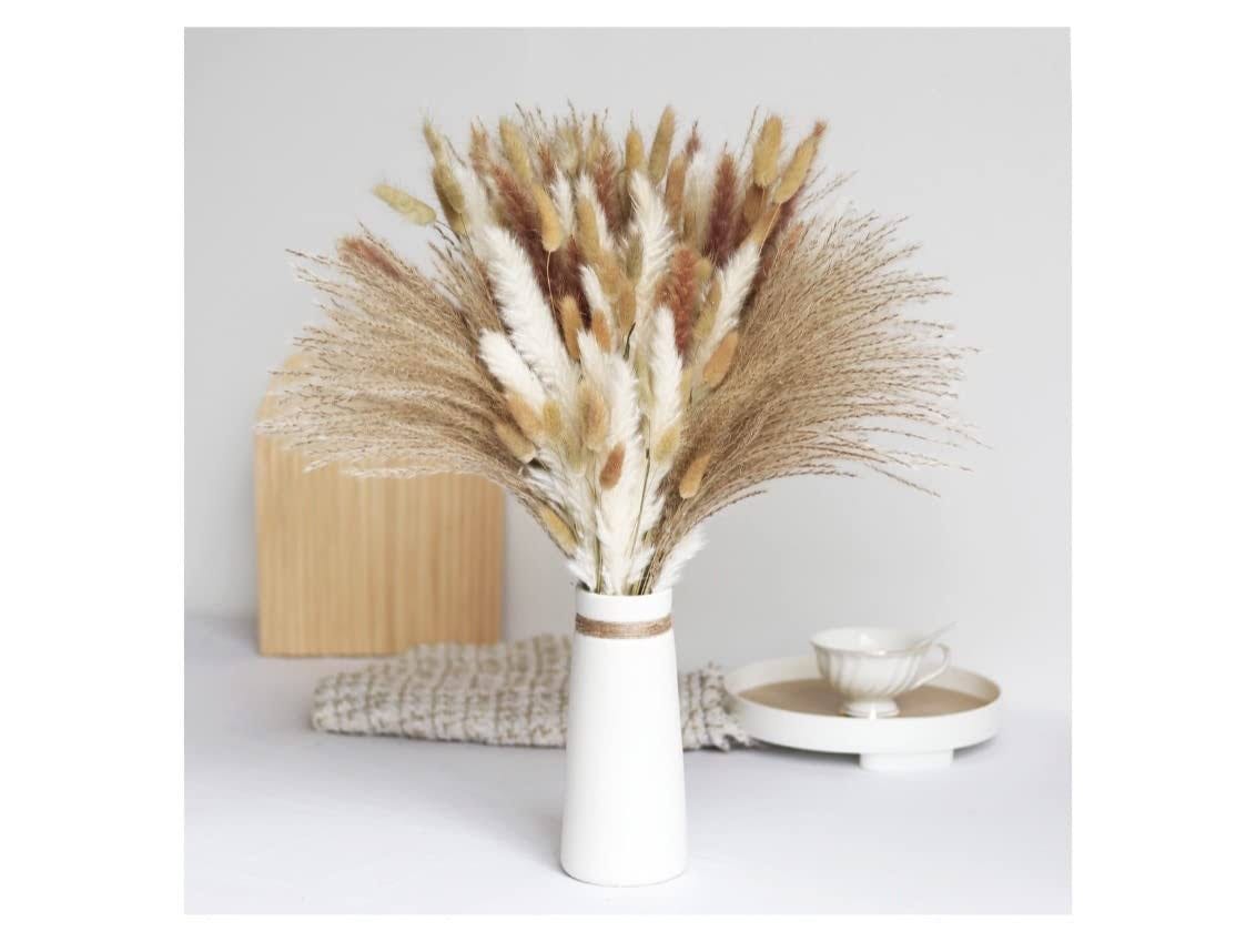 Luxthetic Dried Pampas Grass Flowers for Boho Home Decor & Weddings | Image