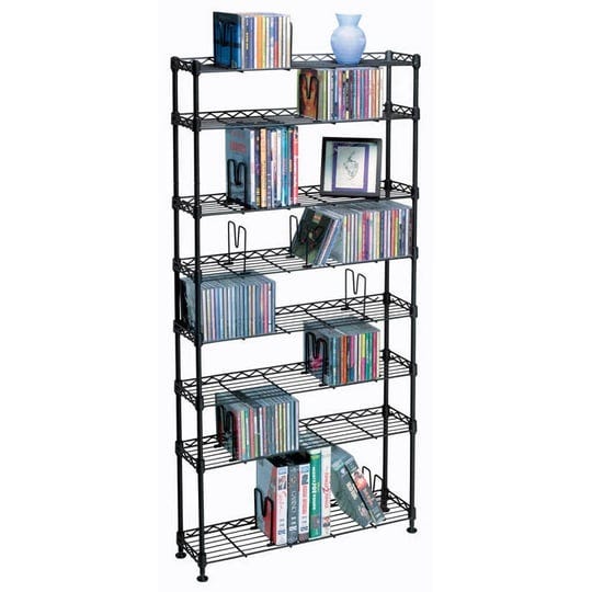 atlantic-8-tier-adjustable-multimedia-storage-rack-black-1